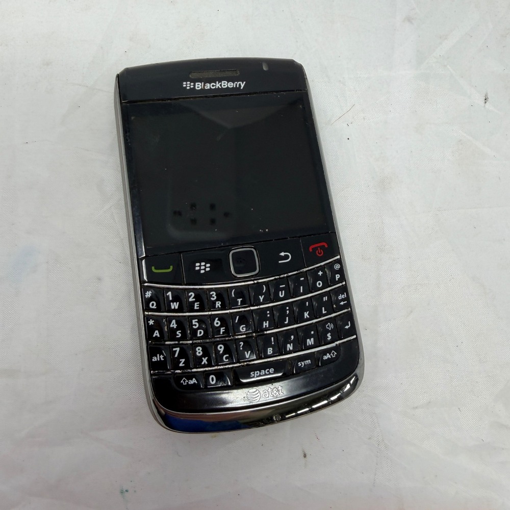 BlackBerry Bold 9000 AT&T Black QWERTY Smartphone Untested for Parts G2